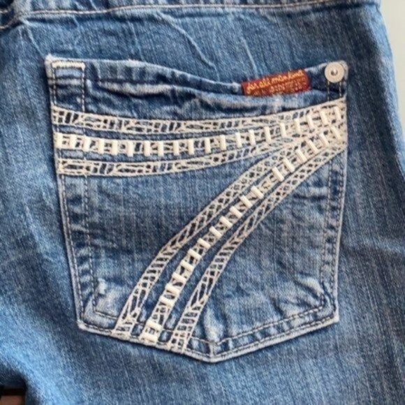 7 For All Mankind Dojo Allston Crochet Jeans - Picture 3 of 13